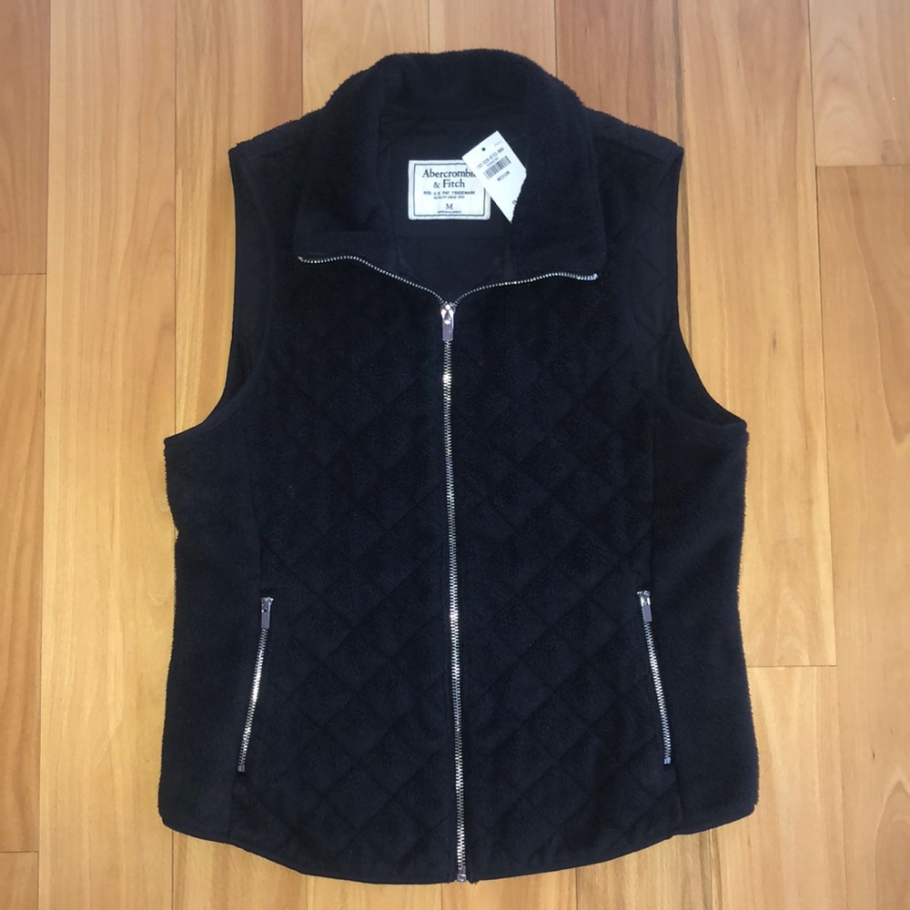 Abercrombie and Fitch Black Vest - size medium